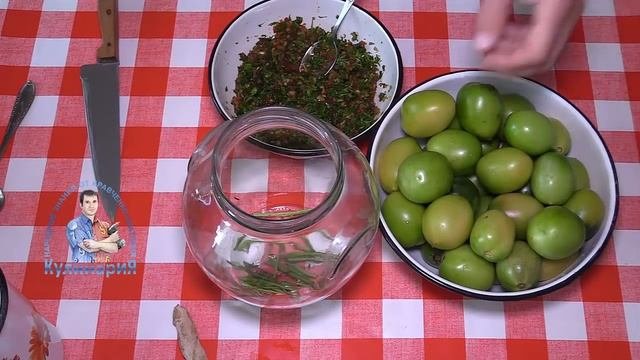 УЛЕТНЫЕ ЗЕЛЕНЫЕ ПОМИДОРЫ С ЧЕСНОКОМ И ГОРЧИЦЕЙ НА ЗИМУ