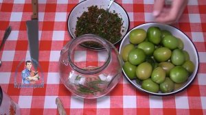 УЛЕТНЫЕ ЗЕЛЕНЫЕ ПОМИДОРЫ С ЧЕСНОКОМ И ГОРЧИЦЕЙ НА ЗИМУ