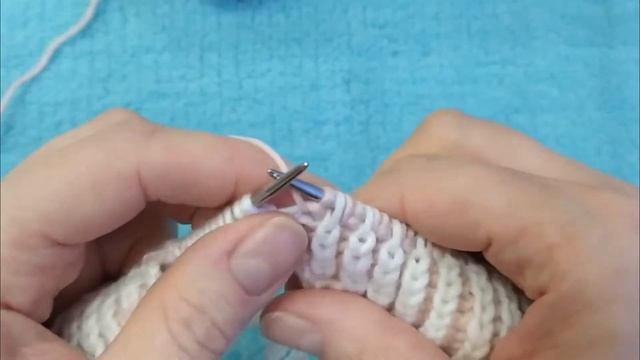 Шапка детская "бриошь-весна" спицами МК