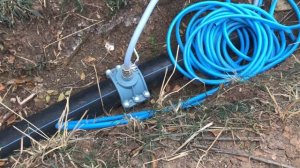 Установка крана в трубу под давлением