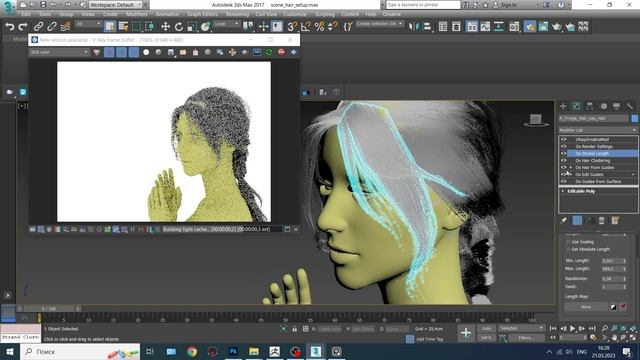Hair study. Ornatrix. Work Process. смотреть онлайн