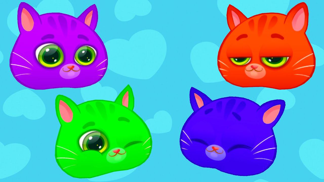 Суровый КОТИК БУБУ #87. Разноцветный Зомби кот. Мультик ИГРА про котят на Игрули TV