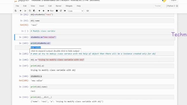 Class Variable / Instance Variable in Python Explained - in Tamil | Techmaima