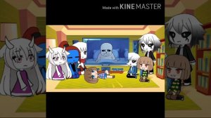 Реакция персонажей Андертейл на ,кошмар Санса "(это первая моя реакция так что не судите строго)