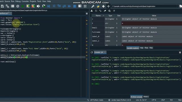 Python Tkinter gui Tutorial/ Create a GUI in python Tkinter | Step by step tutorial for beginners