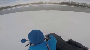 На мотоцикле Днепр МТ 10-36 по первому снегу / On motorcycle Dnepr MT 10-36 in the first snow