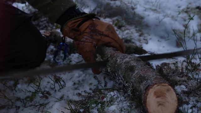 Polish Tipi Lavvu Solo Overnight in Very Cold Norwegian Winter | Woodstove, Bushcraft смотреть онлайн