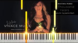 A Thousand Years - CHRISTINA PERRI | Piano Cover by - Vivace Music | A Thousand Years Easy Piano