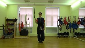 Овладение техникой оружия УШУ с помощью скакалки. Урок 1: Восьмерка прямая и обратная