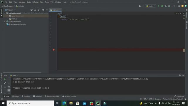 how to use If else statements in pycharm | If else statements in python смотреть онлайн
