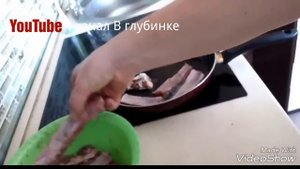 Свиные рёбрышки на сковороде/Вкусно и просто/Видео рецепт приготовления/В глубинке/