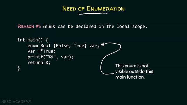 Enumerations in C