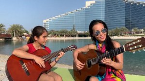3 Daqat - Abu feat. Yousra | Guitar Cover Thu Le and Daughter