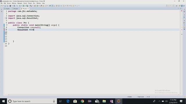 JDBC Live Class || ResultSet Metadata Database MetaData in JDBC
