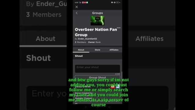 OverSeer Official Roblox Group! смотреть онлайн