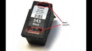 Canon PG-545 Black Cartridge : How To Refill The Cartridge