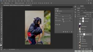 Photoshop Tutorial | Applying Blur Effect | Gaussian Blur & Radial Blur - Zoom Method