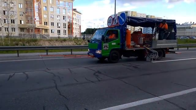 Разметка холодным спрей-пластиком Д1135 смотреть онлайн