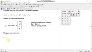 MathCAD Поиск корней полинома