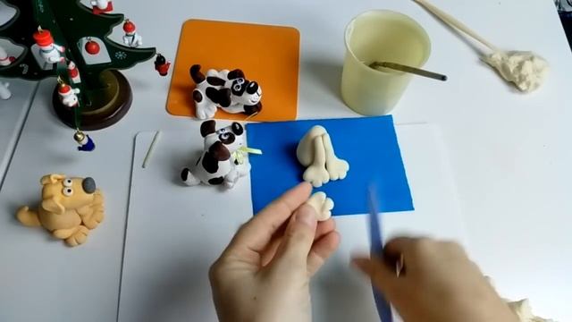 Лепим собачку из соленого теста. Символ года 2018. смотреть онлайн