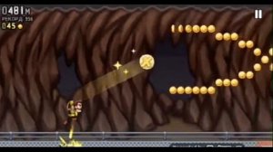 Летаю на джетпаке в игре Jetpack Joyride