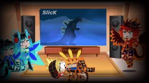 human kaijus react to godzilla battle royale by @slick4785