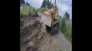 Первый раз на мини бульдозере KOMATSU D20