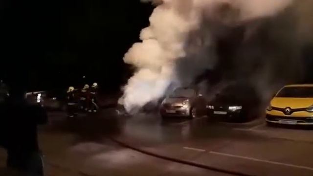 Пожар ,поселок Внуково