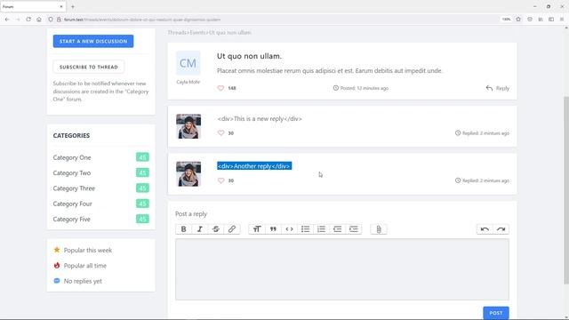 Create a forum with Laravel 8 | Create reply and implement interface for thread | Part 43 смотреть онлайн