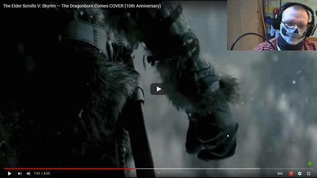 Реакция на The Elder Scrolls V: Skyrim — The Dragonborn Comes COVER (10th Anniversary) смотреть онлайн