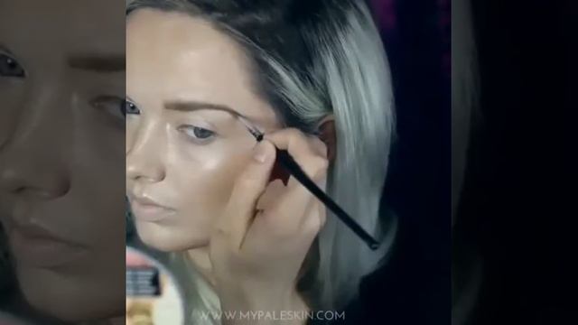 макияж до и после / убрать прыщи/ грим/ вечерний макияж