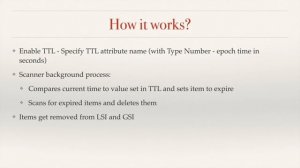 Amazon DynamoDB TTL