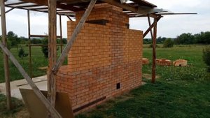 Барбекю комплекс: мангал, печь под казан и стол, 08.22г.