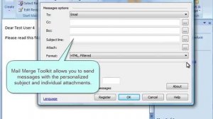 How to Mail Merge with attachment in Outlook