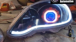 Toyota RunX custom built headlights by Violet Automotive