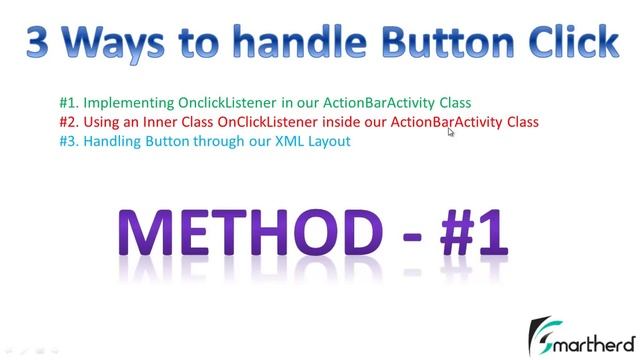 #13 Android Tutorial : Buttons Part - 1 Method - 1 смотреть онлайн