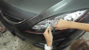 Необычный стайлинг фар с помощью пленки за 30 минут.