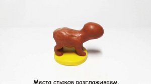 Как слепить Капибару из пластилина