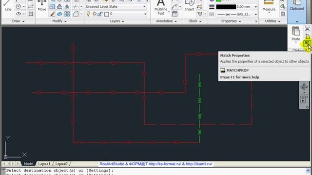 AutoCAD 2011 Урок 76 Тип, цвет, толщина линий смотреть онлайн