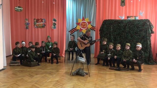 "здесь птицы не поют" в исполнении старшей группы Г, ДОУ №34 г. Сочи. смотреть онлайн