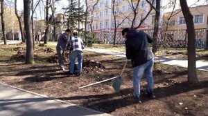 Нижний Новгород. Субботник в детском парке Свердлова. Nizhniy Novgorod Clean-up Sverdlov Childs Park