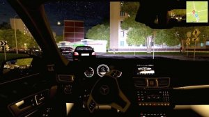 2015 Mercedes Benz E63 - City Car Driving - Night Drive [Steering Wheel Gameplay]