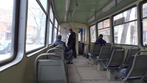 Внутри российского трамвая (Ростов-на-Дону) / Inside russian tram