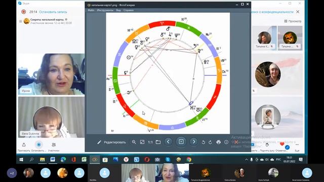 Бесплатный кус по основам астрологии "Секреты натальной карты". Лунные узлы в натальной карте. смотреть онлайн