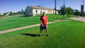 Упражнение "Лесоруб" с гирей