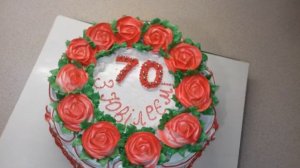 ✨?????ИДЕЯ УКРАШЕНИЯ ТОРТА НА ЮБИЛЕЙ. 70 ЛЕТ. ОБЗОР✨?????