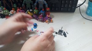 как слепить из пластилина Паука Большого,Кролика с миниганом#чикен #видеолепка #чикен_ган !!