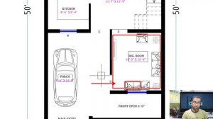 25 x 50 House Design | 2 BHK SET | ADBZ Architects | ID -1004