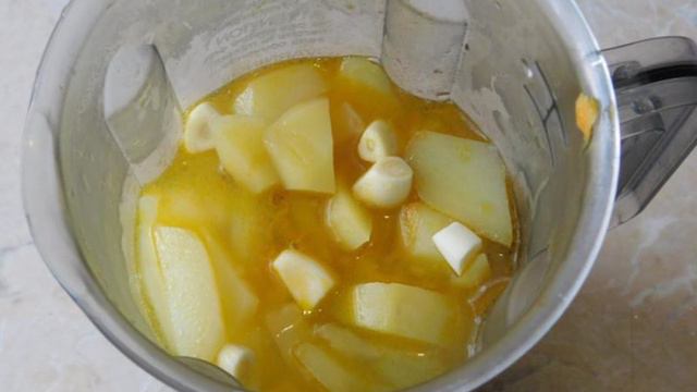 Картофельный суп-пюре с беконом