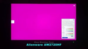 Eizo Monitor Test - Alienware AW2720HF